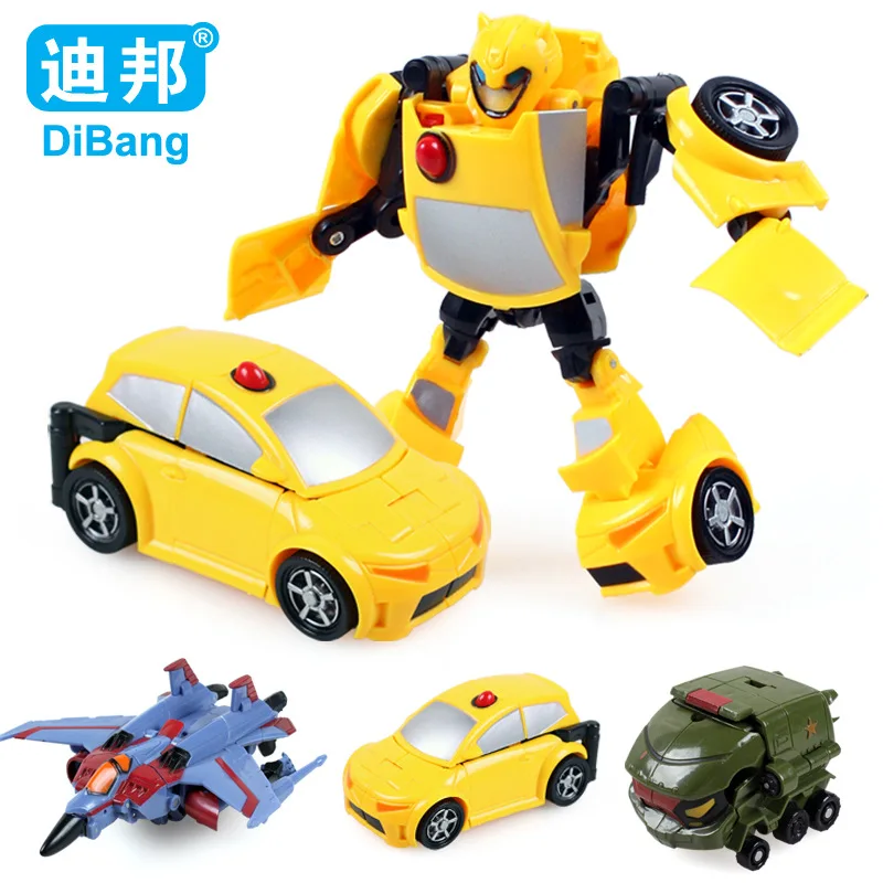 Dibang игрушка трансформации Jingang Мультфильм Робот Дети Мальчик Модель автомобиля Супермен стойло Лидер продаж