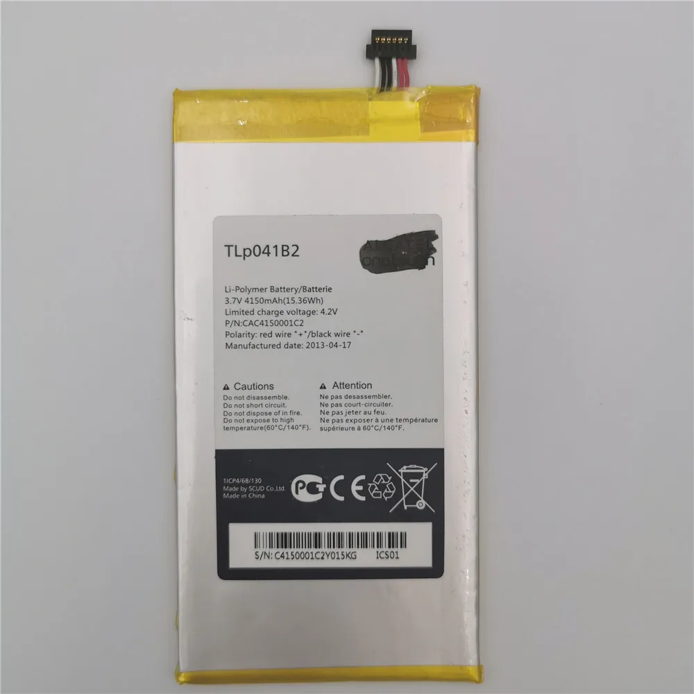 

New 100% Battery TLP041B2 For Alcatel E710 One Touch EVO 7 EVO7 HD 4150mAh High Quality and Strong Safe Batteries