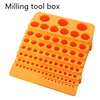 84 hole milling cutter tool box 366 hole storage box Drill Bit Storage Box Tool Organizer Rack Accessories Multifunctional ► Photo 3/5