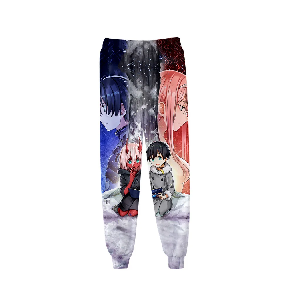 Anime DARLING in the FRANXX 3D Pants Jogging Zero Two Casual Men Women Sweatpants Cosplay clothing Long Sport Trousers women's snow pants