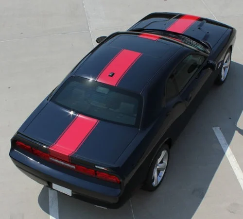 Для Dodge Challenger Finish Line центр виниловые графические наклейки полосы подходит для 2011- стайлинга автомобилей