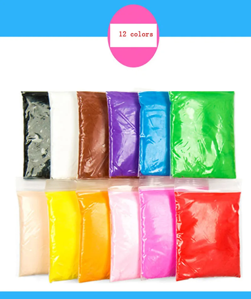 36 Цвет много пены Slime сохнущая на воздухе светильник Цветной снег грязи Полимерная глина инструменты интеллигентая(ый) Пластилин мягкий DIYSnowflake моделирование Slime