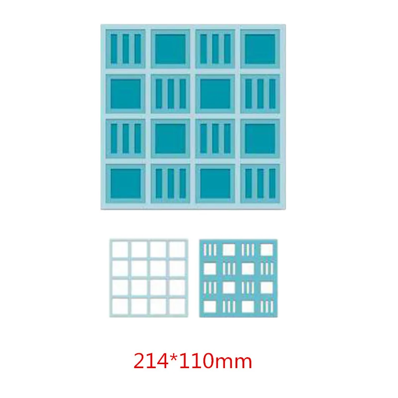 

Wedding Square Lattice Frame Metal Cutting Dies Stencils DIY Scrapbooking Photo Album Decorate Embossing Cards Die Cut 2019 New