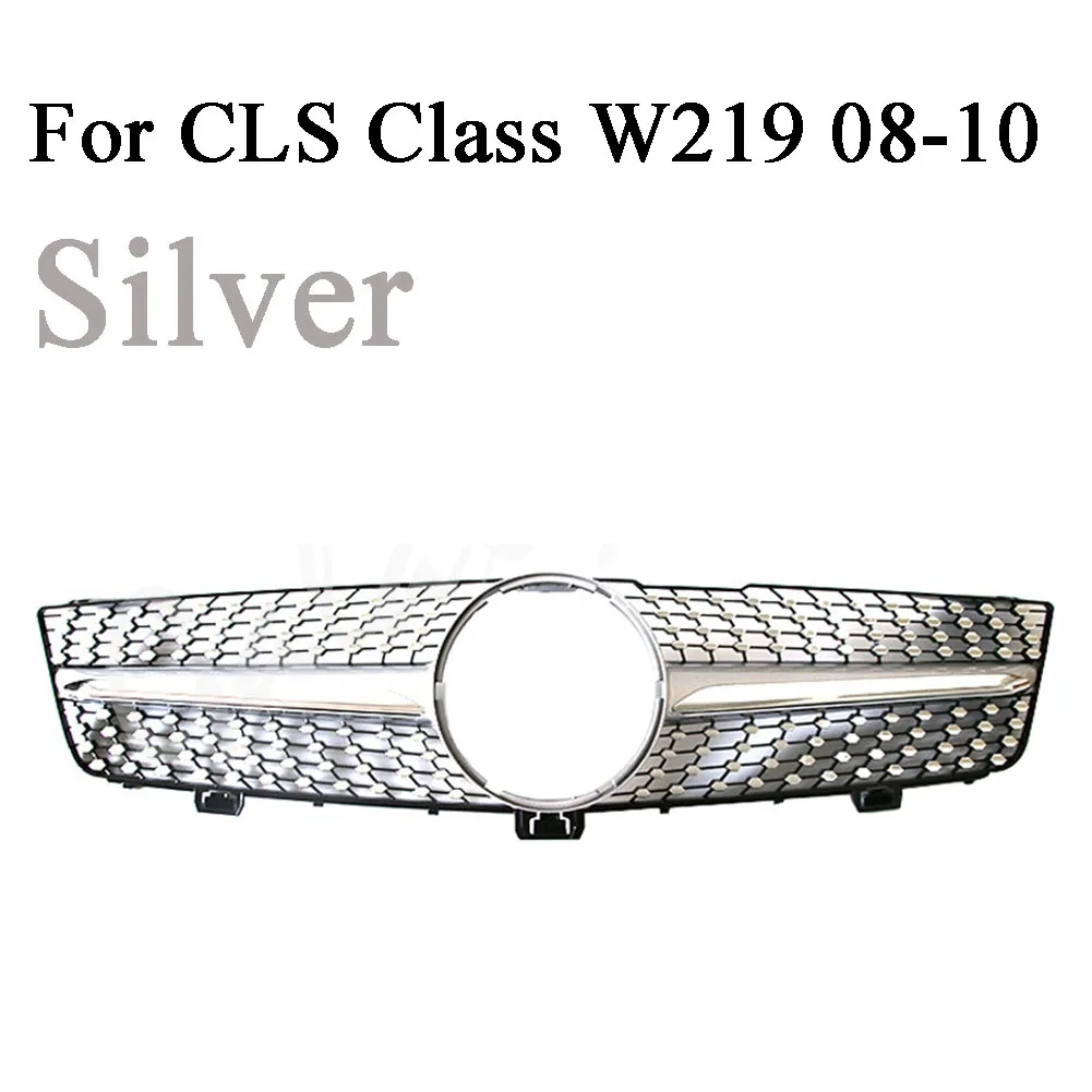 Передняя решетка бампера верхняя решетка для Mercedes Benz W219 класс CLS CLS350 CLS500 CLS550 2005 2006 2007 2008 2009 2010 Diamond GTR