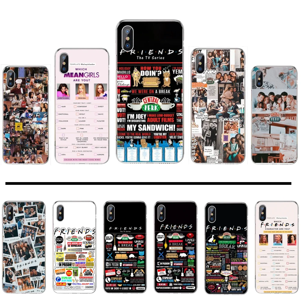 Чехол для телефона из мягкого ТПУ с рисунком друзья ТВ-сериала черный iphone 4 4s 5 5s 5c