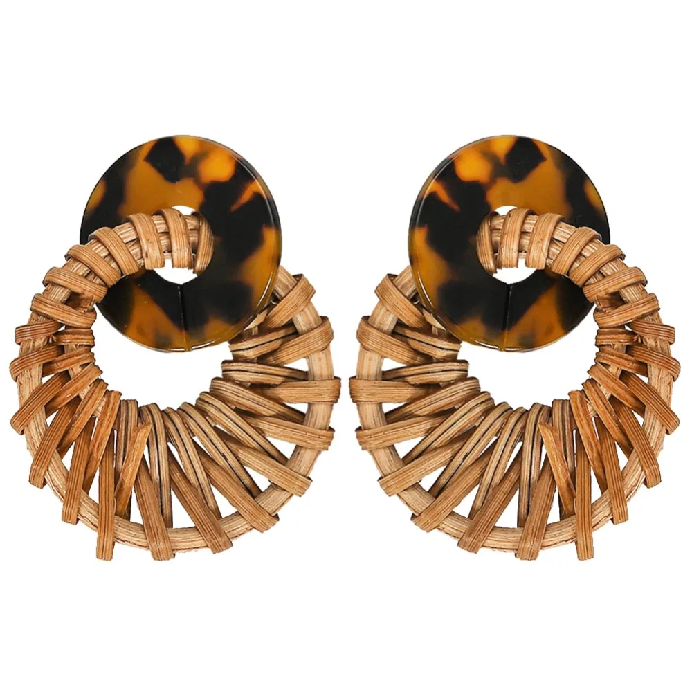 Dvacaman серьги из ткани с леопардовым принтом, женские зимние серьги-капли из смолы, женские вечерние висячие серьги, ювелирные изделия,, Рождество