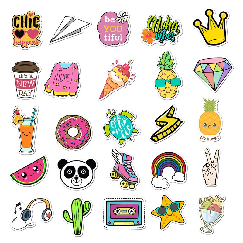 33 style stickers 50s pack diy waterproof laptop phone car aliexpress