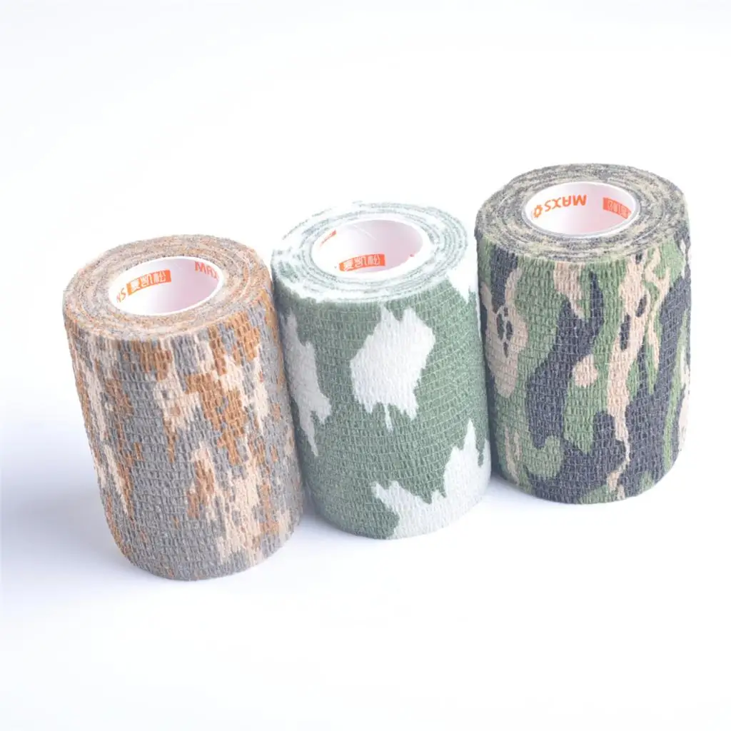 5 Yards Sports First Aid Elastic Non Woven Self Adhesive Cohesive Wrap Bandage Tape Roll 2, 3, or 4 Inches Wide