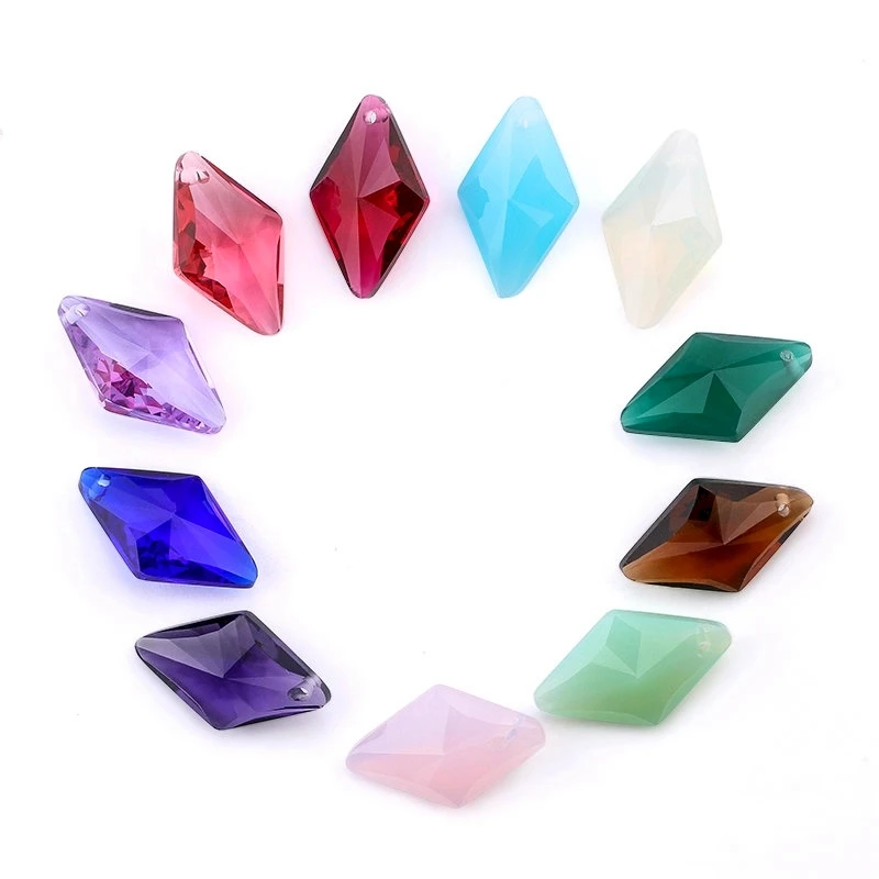 

23mm shiny 6320 Rhombus beads Austria glass beads crystal rhinestones 6320 Rhombus pendant charms for Earring necklace making
