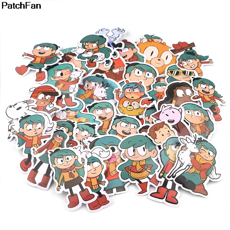 12 компл. A2624 Patchfan 36 шт мультфильм Хильда наклейки для вечерние подарки креативные значки декоративные для DIY PC стены ноутбук чехол для телефона