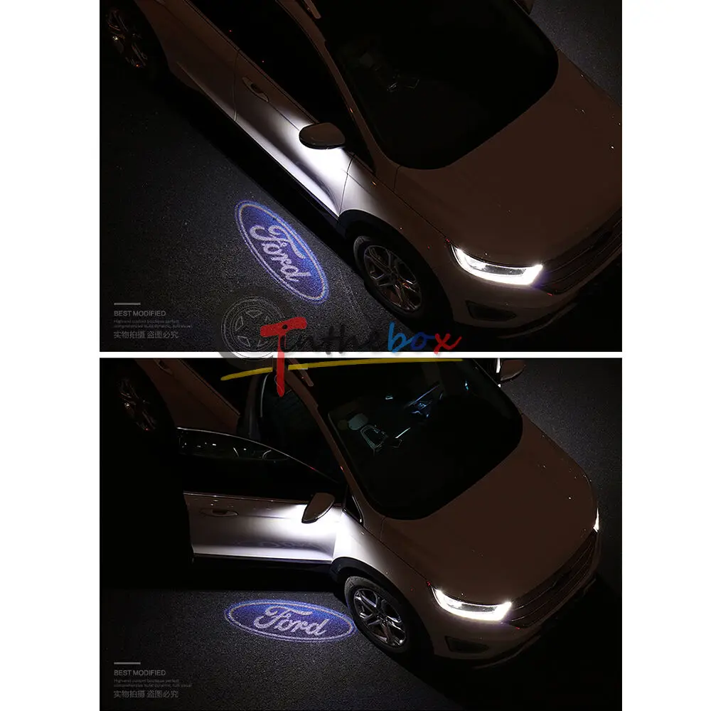 GTinthebox 2 шт боковое зеркало лужа призрак тени лазер логотип огни для 2013- Ford C-Max
