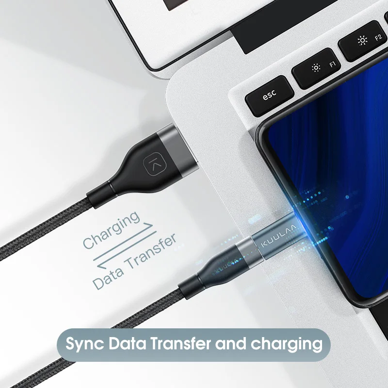 KUULAA USB C адаптер типа OTG C на кабель зарядного устройства микро-usb конвертер для Macbook Pro samsung Galaxy S10 S9 huawei type-C USB OTG