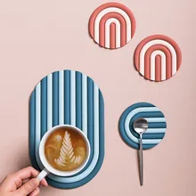 Kreative Silikon Untersetzer Wärmedämmung Matten Nette Kaffee Tassen Anti-Skid Pads Hause Tischsets Topf/Schüssel Halter geschirr