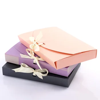 

120pcs High-end Gift Wrapping Paper Boxes Silk Stockings Scarf Leggings Packing Box File bags 24*18*3CM