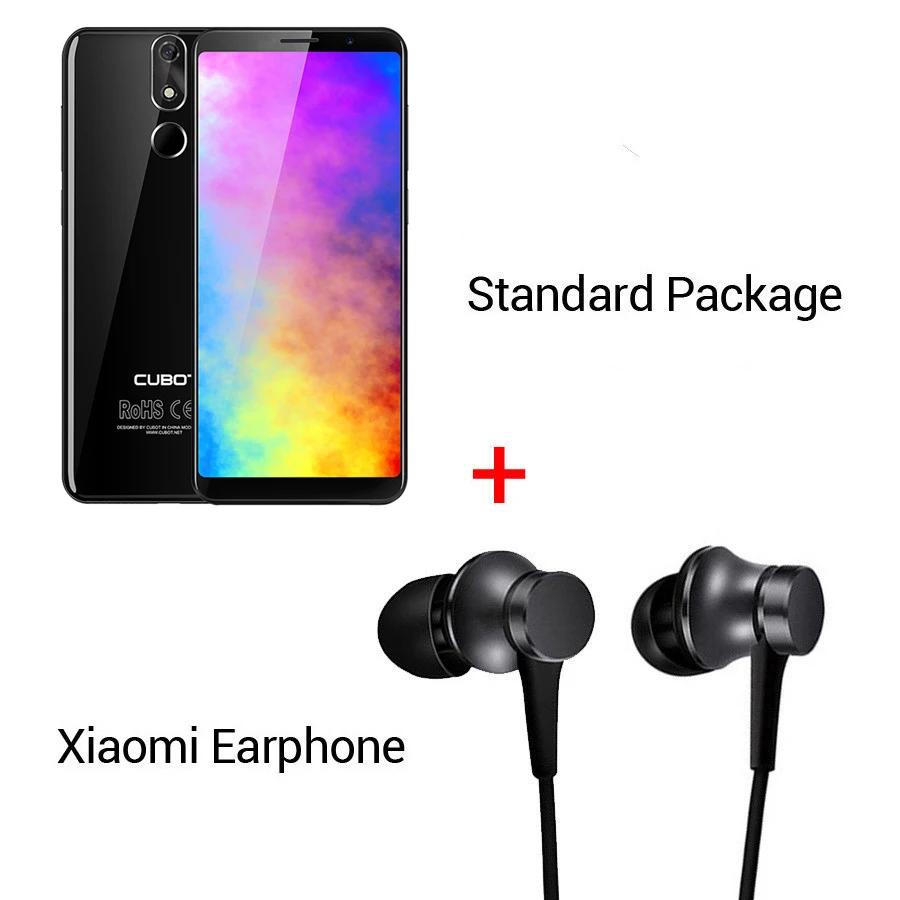 Cubot power 5,99 дюймов Android 8,1 MT6763T восьмиядерный смартфон 16.0MP 6G ram 128G rom 6000mAh отпечаток пальца 4G мобильный телефон - Цвет: Black N Earphone