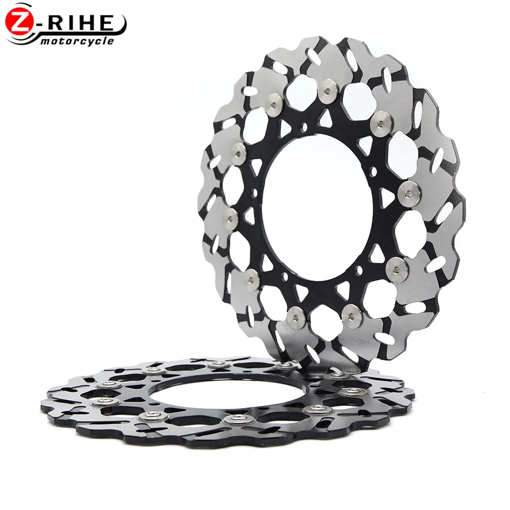 

2PCS Front Floating Brake Disc Rotor Motorcycle Brake Rotors for YAMAHA YZF1000 YZF 1000 R1 2007 2008 2009 2010 2011 2012-2013