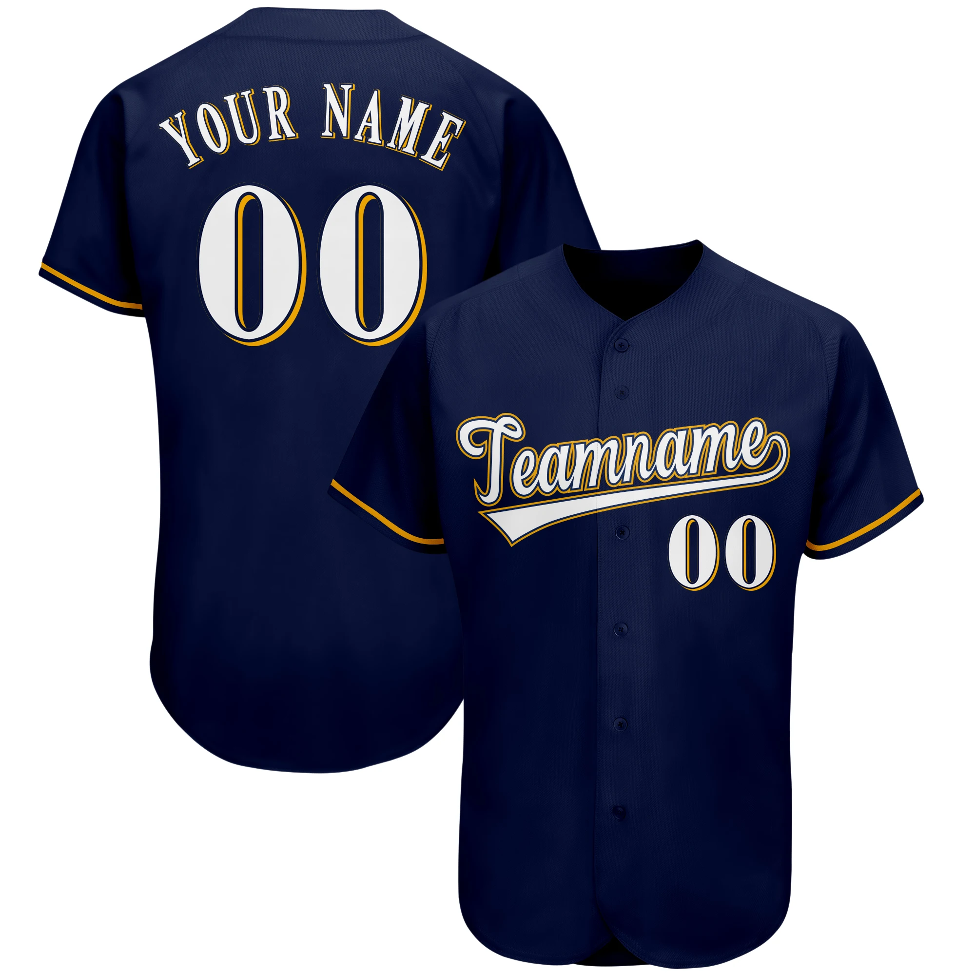 Personalized Baseball Shirt Sublimation Printed Team Name Number Baseball Jersey Softball Game Training Shirt Men/Youth