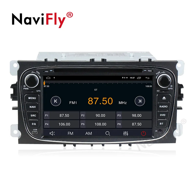 Top Car Multimedia player Android 9.1 2+32G GPS Navigation Autoradio 2 Din For FORD/Focus/Mondeo/S-MAX/C-MAX/Galaxy with wifi player 5