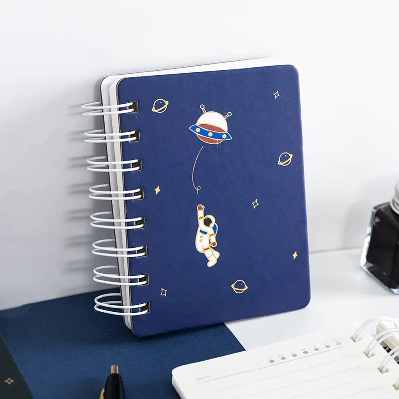 

Cute Universe Theme Pocket Coil Book 11.5cm*9cm 81 Sheets Funny Stationery Gift Free Shipping