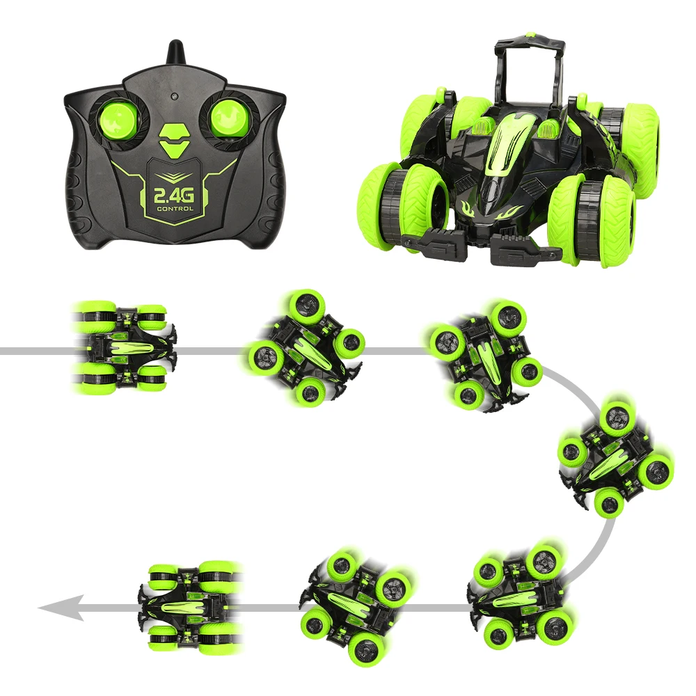 

New Funny RC Car 2.4G 4CH Stunt Drift Deformation Buggy Car Rock Crawler Roll Car 360 Degree Flip Kids Robot RC Cars Toys