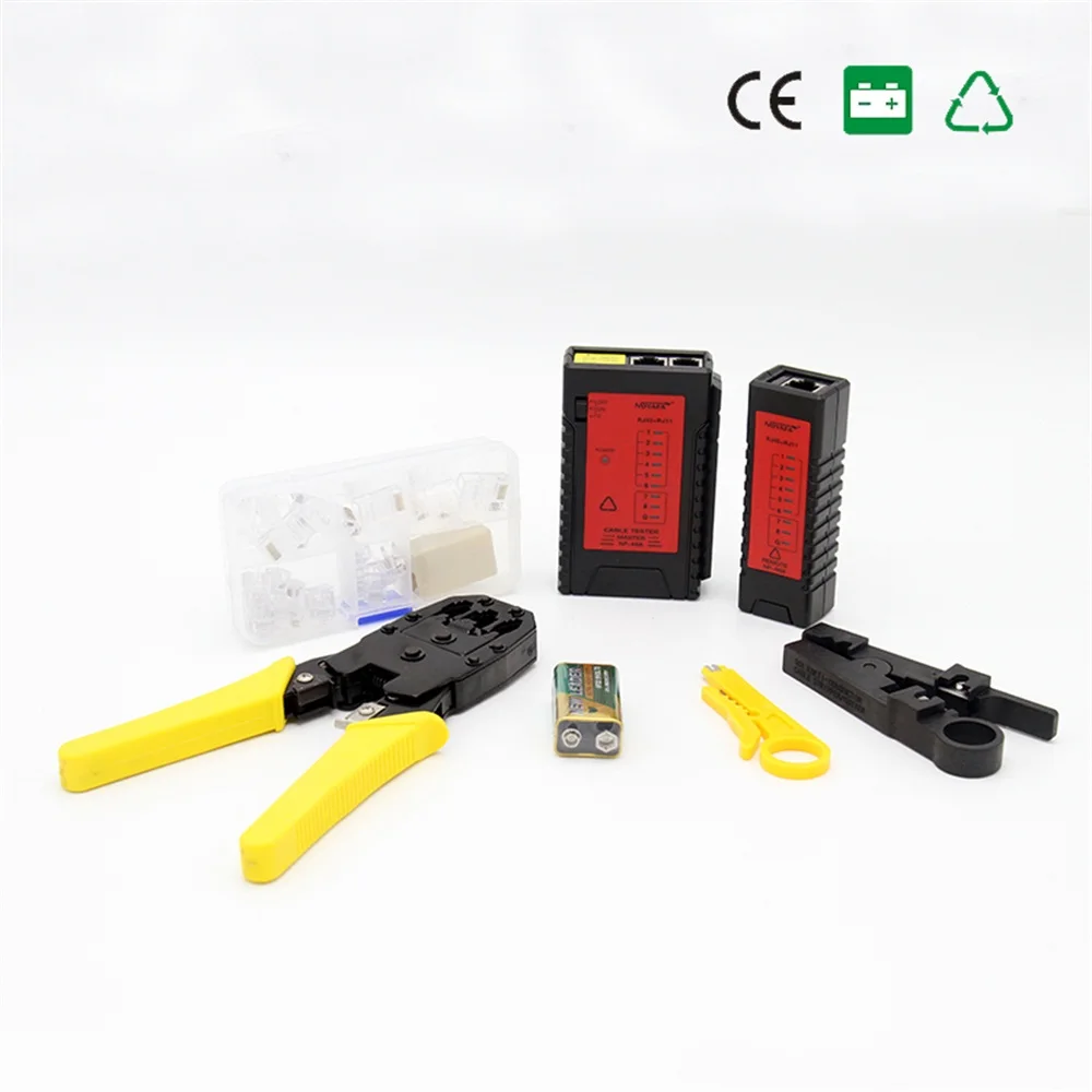 NOYAFA NF-1206 ремонт сетевого кабеля инструменты Rj45 Rj11 Cat5 LAN сетевой тестер комплект NF1206