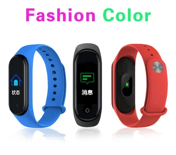 

New M4 Plus Sport Fitness tracker Watch Smartband Smart Bracelet Blood Pressure Heart Rate Monitor Smart band Wristband