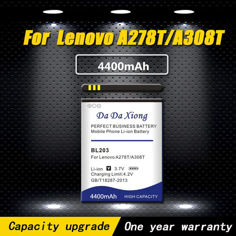 Аккумулятор 4400 мАч BL203 BL214 BL236 для Lenovo A278T A365E A308T A369 A66 A318T A385E A300T A208T A218T A269 A305E A316 |