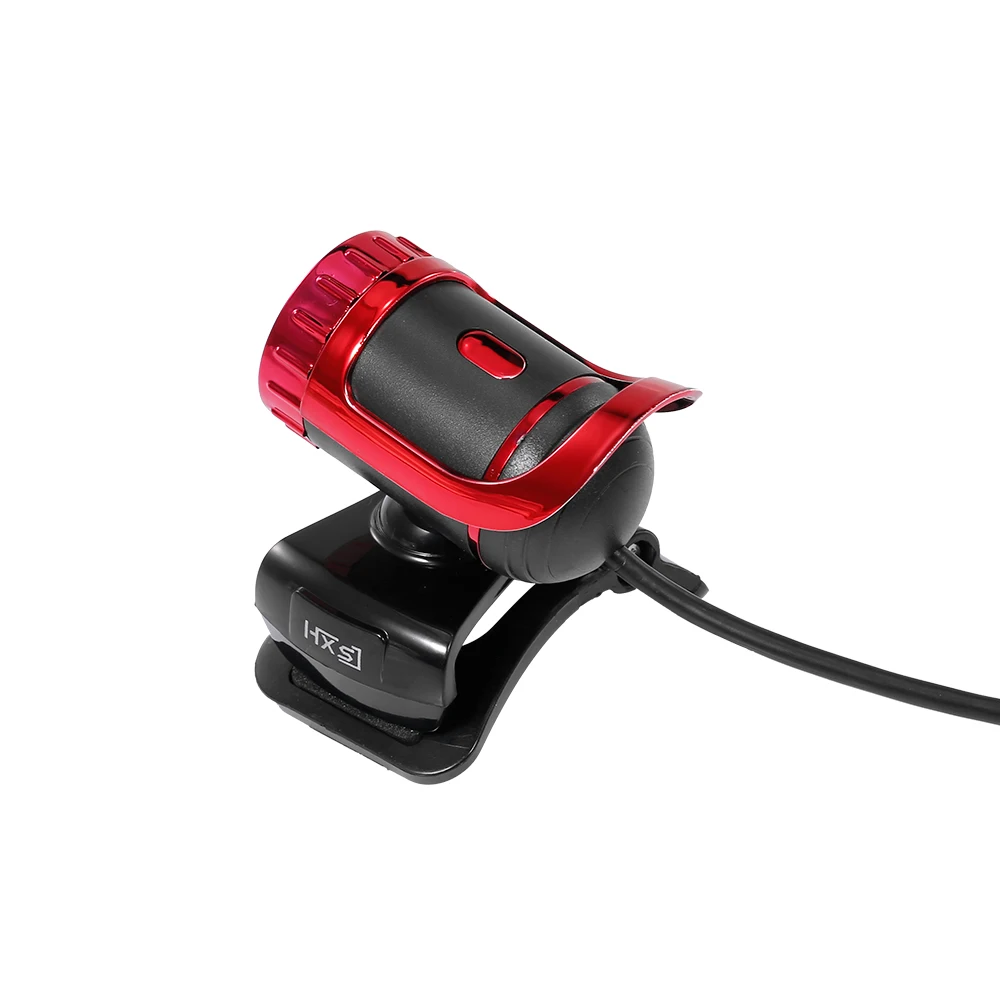 HXSJ LG-68 настольная веб-камера USB веб-камера Встроенный звукопоглощающий микрофон Видеозвонок веб-камера для ПК ноутбука черный+ красный