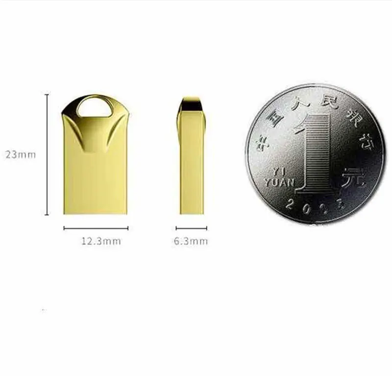 Супер мини-usb флэш-накопитель 2,0 флэш-накопитель 32 Гб металлический флеш-накопитель 64 ГБ флэш-диск usb 128 ГБ 16 ГБ 8 ГБ 4 г Флешка с Подарочный