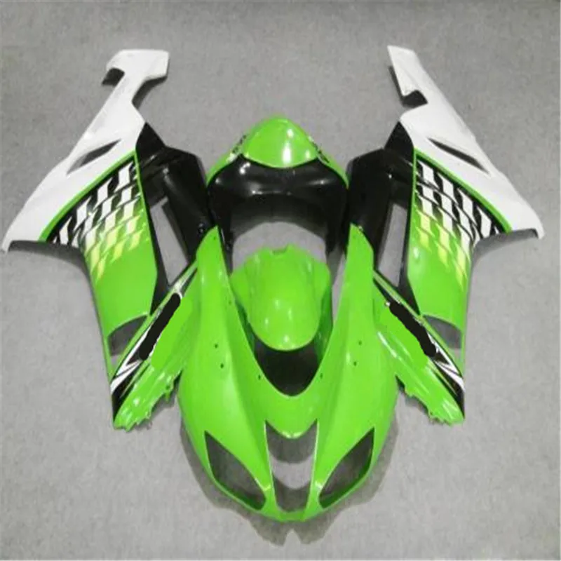 

Factory Green Body For KAWASAKI NINJA ZX6R 07 08 ZX-636 ZX-6R Green black HOT ZX 6R 07 08 2007 2008 ZX636 Fairing