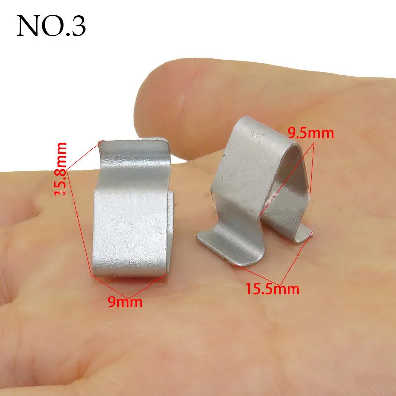 10/20pcs 16mm 22mm Car Door Strip Lining Metal Fastener Clips for VW Seat Audi A4 A6 Golf 6 Car Trunk Tailgate Retainer Clips