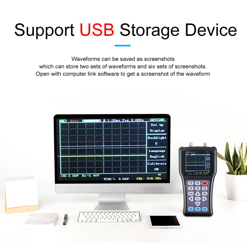JDS6031 портативный цифровой Usb 1 канал 30 МГц 200MSa/S цена студентов