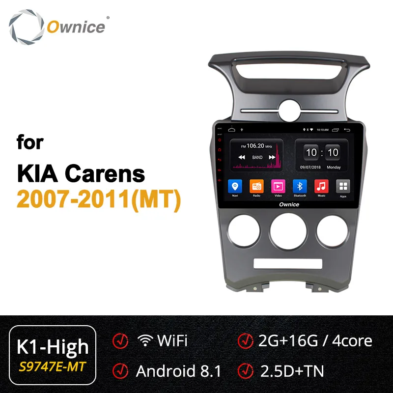 Ownice k3 k5 k6 Android 9,0 360 панорама DSP SPDIF Автомобильный gps Raido навигация dvd-плеер для Kia Carens 2007-2011 Восьмиядерный 4G - Цвет: S9747-1 K1-High