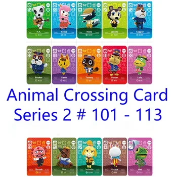 

Series 2 (101 to 113) Animal Crossing Card Amiibo locks nfc Card Work for Switch 3DS NS Games Animal Crossing Amiibo