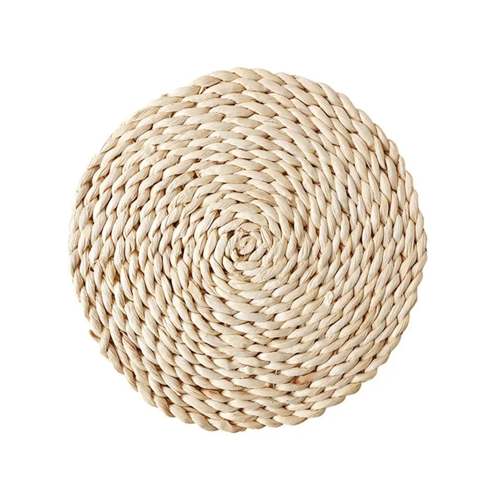 

Japanese Natural Corn Fur Weave Pad Thickened Insulation Tea Mat Table Mat Heat-Resistant Casserole Pad Cushion