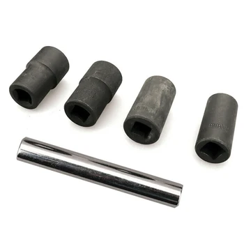 

Accessories Nut Remover Equipment Tool Set Spiral Deep Socket Black 5pcs