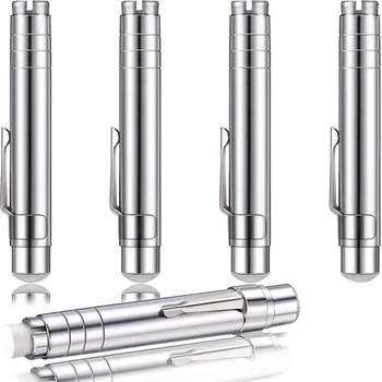 

5 Packs Aluminum Alloy Chalks Holder, Unbroken Chalk Keeper Teacher's Chalk Clip with Storage Bag(Silver)
