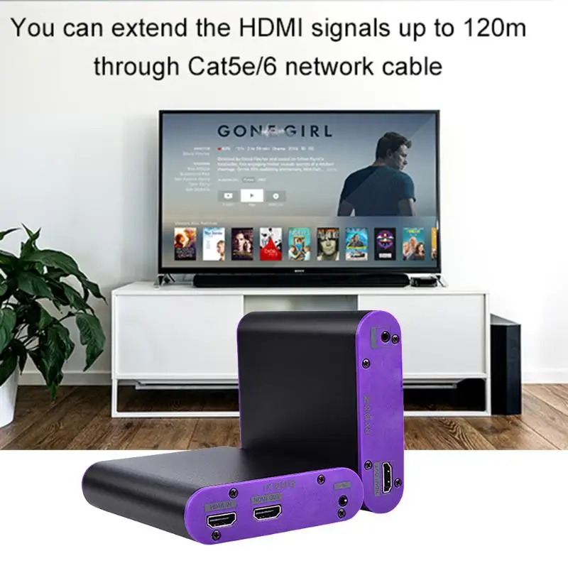 CAT872 цифровой длинный Диапазон 200 м HDMI удлинитель через Cat6 передатчик приемник