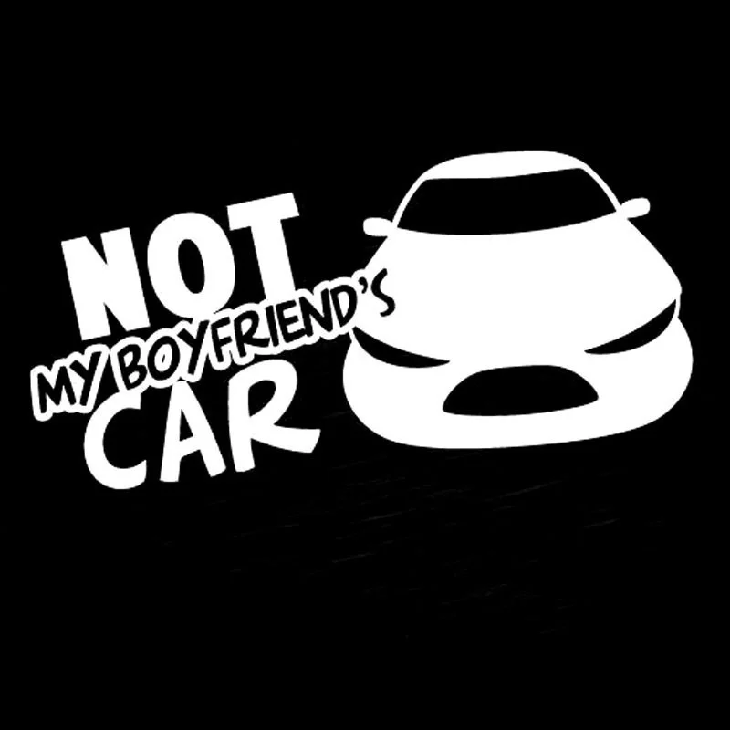 16 см* 8,2 см не моего парня окна JDM окно наклейки для автомобиля и надписи мотоцикл окна Средства для укладки волос черный