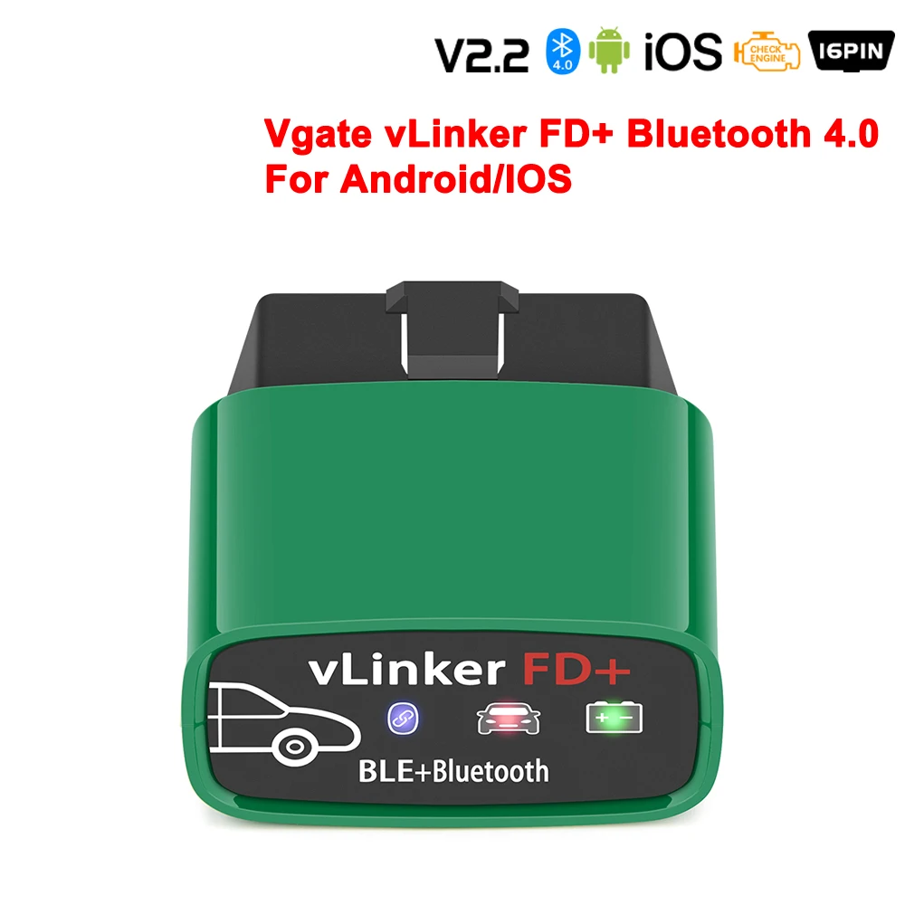 Vgate vLinker FD+ ELM327 V2.2 Forscan for ford Scanner Bluetooth ELM 327 wifi OBD 2 OBD2 Car Diagnostic ODB2 MS CAN Auto Tool best car battery tester Diagnostic Tools