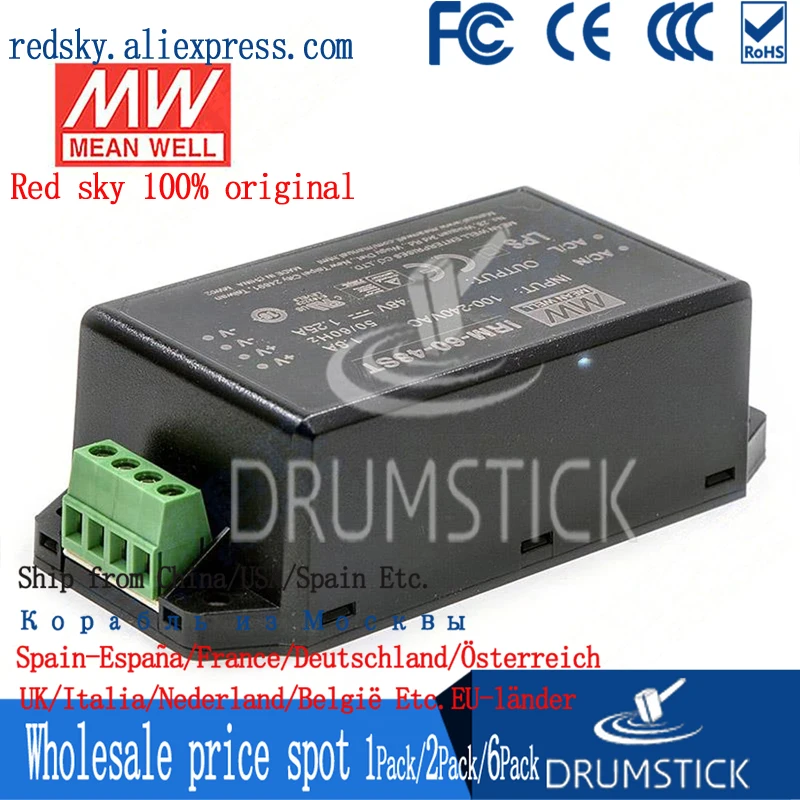 Специальное предложение товара MEAN WELL! IRM-60-12ST 12V 5A meanwell IRM-60 60W Винтовые клеммы стиль