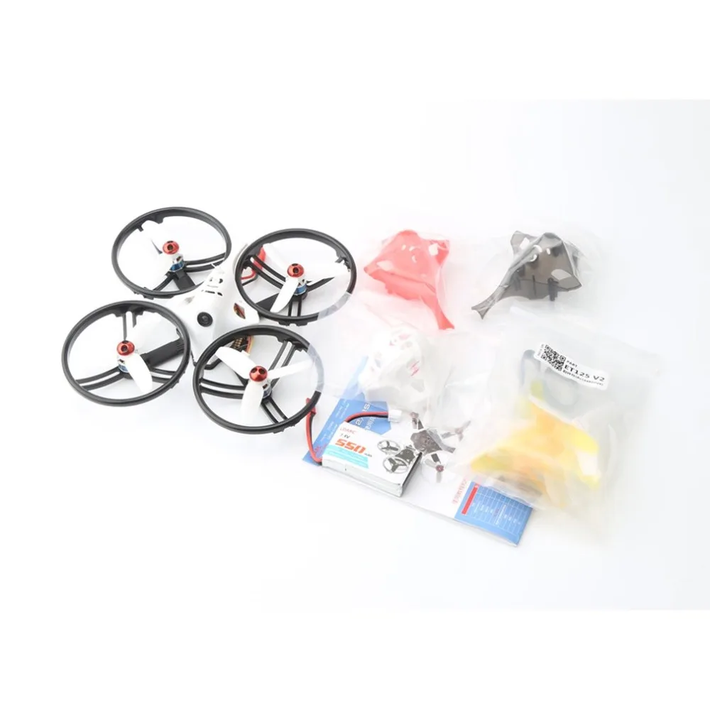 KINGKONG/LDARC ET 5,8G серии ET100 ET115 ET125 3S V2 микро FPV гоночный Дрон 800TVL камера 16CH 25mW 100mW VTX BNF