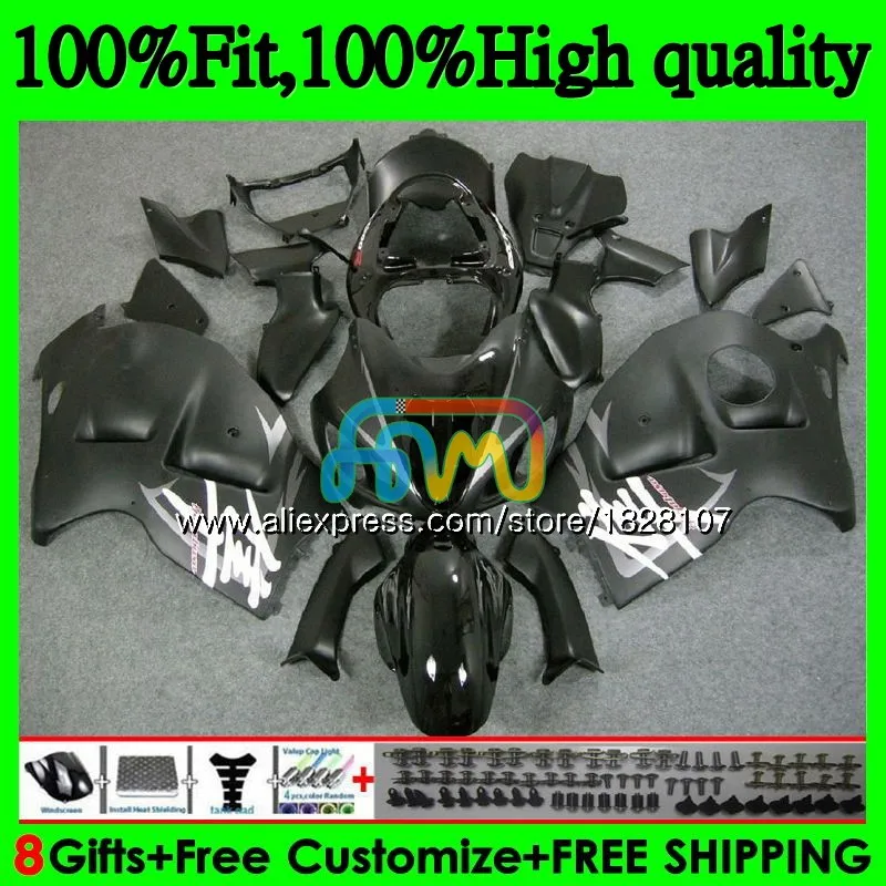 Инъекции для SUZUKI матовый черный Hayabusa GSXR 1300 GSXR-1300 57BS. 217 GSXR1300 08 13, 14, 15, 16 лет 2008 2013 обтекатель