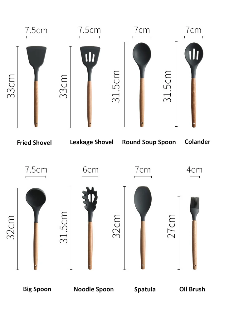 Kitchen Utensils Set 1Pcs with Non-stick Spatula