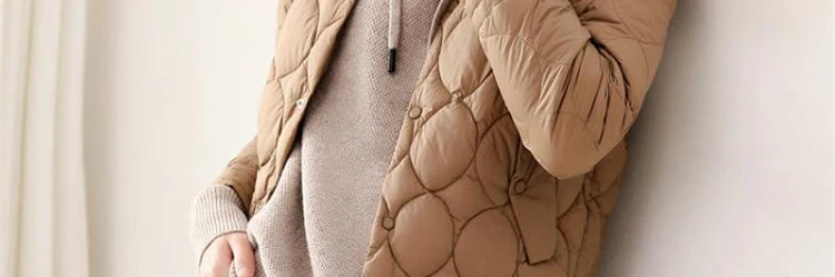 AYUNSUE/зимнее пальто для женщин, ультра легкая пуховая куртка, корейское белое пуховое пальто, женская тонкая пуховая куртка, теплая парка, Casaco YY1520