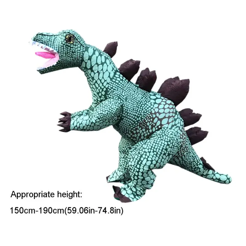 Inflatable Dinosaur Cosplay Costume Adults Christmas Stegosaurus Blowup Outfits