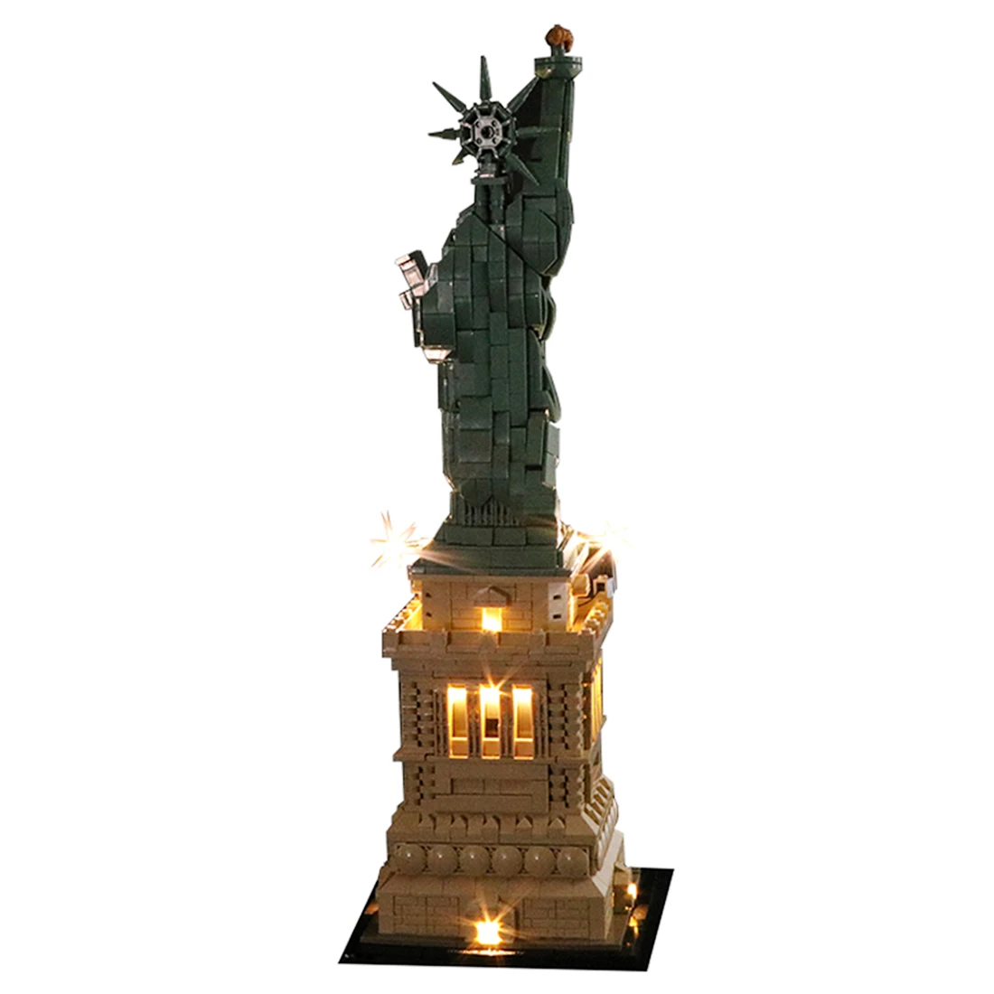 

USB LED Light Building Block Accessory Modified Kit For Architecture Statue Of Liberty 21042 Building Kit (LED Included Only)