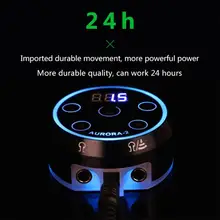 Мини-Аврора II с ЖК-дисплеем для тату с адаптером питания для катушки роторного оборудования Обесцвеченный индикатор напряжения