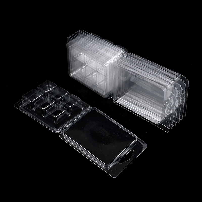 10 Pezzi 6 Griglie Stampo Artigianale Fai Da Te Stampi Per Fusione Di Cera Gusci Di Cera Trasparente Scatole Di Candele Di Fusione Di Cera Wickless