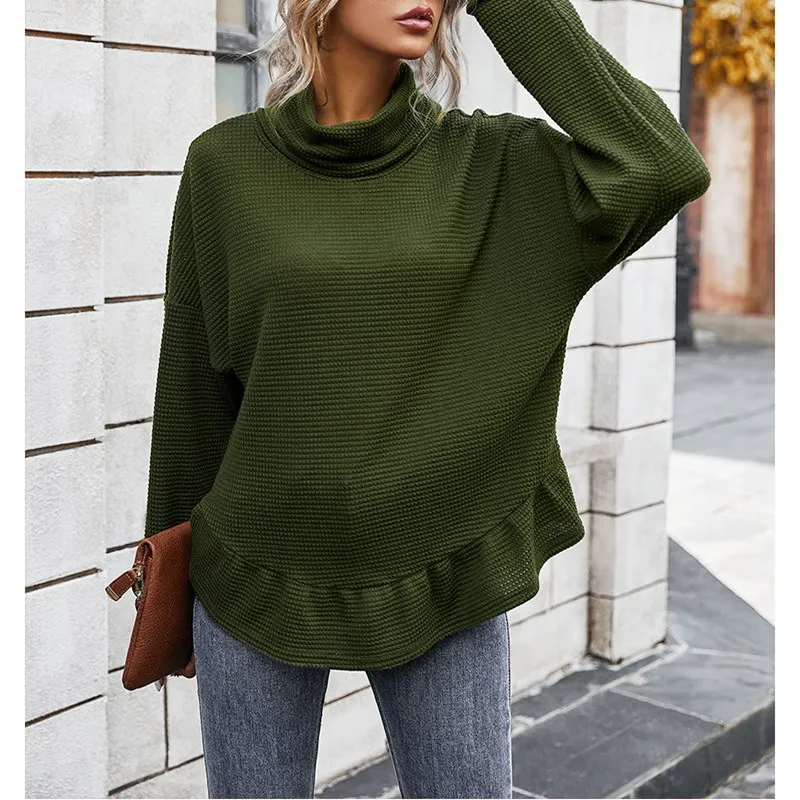 

irregular long-sleeved tops